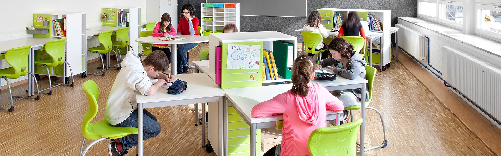 Image: Learning room with flexible furniture