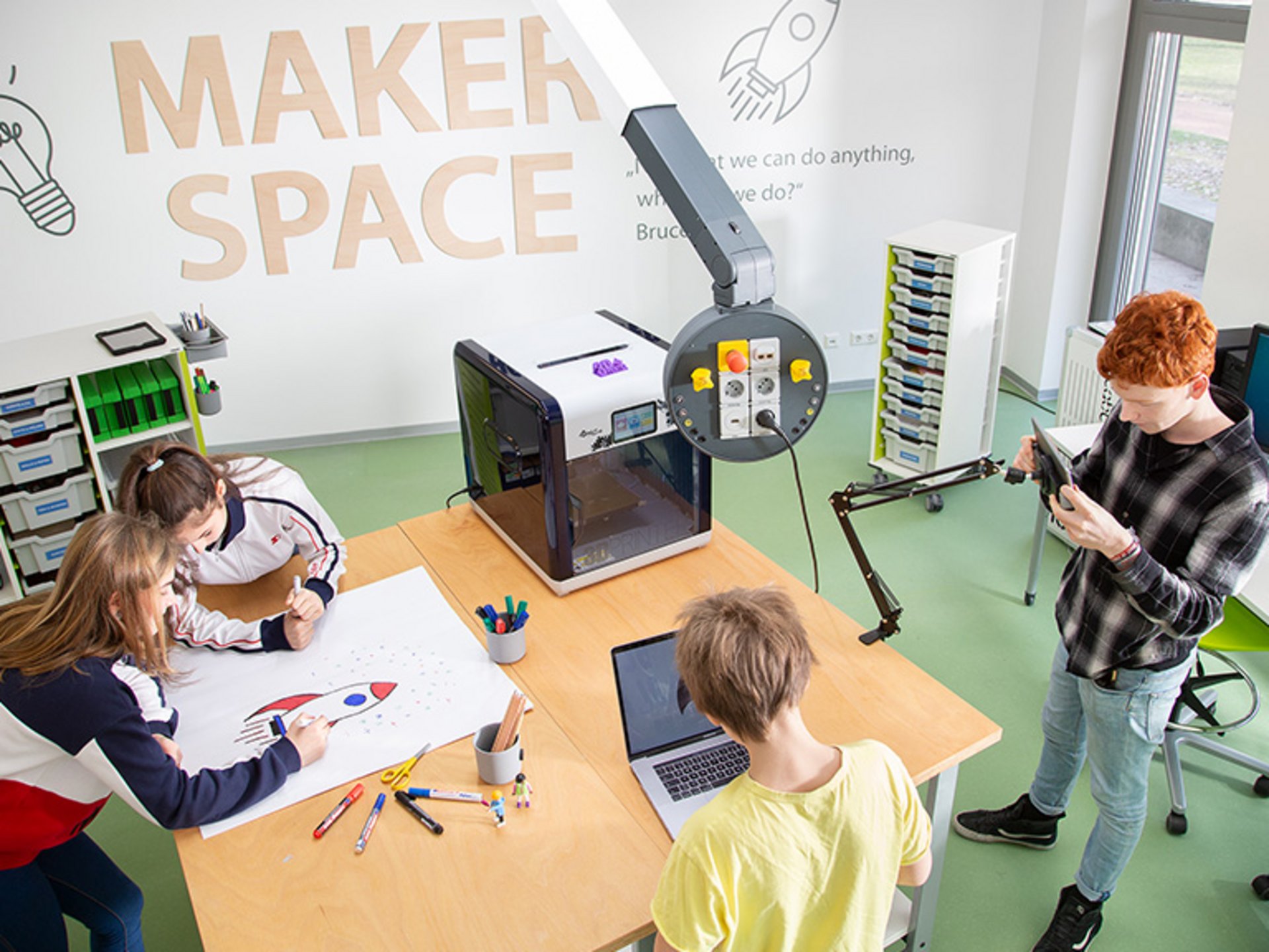 Image: 3D Modeling & Printing at Makerspace