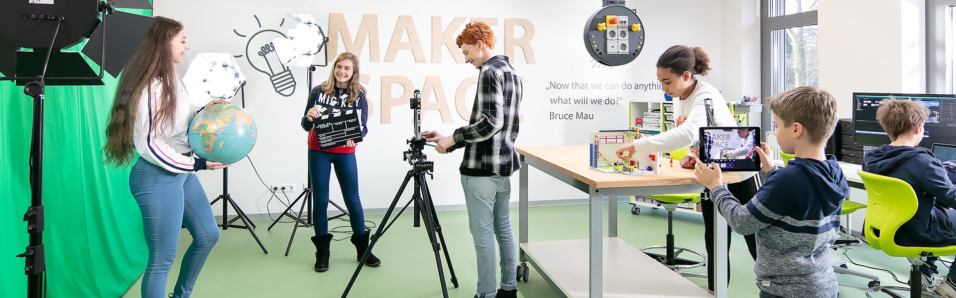 Image: Pupils in the Makerspace