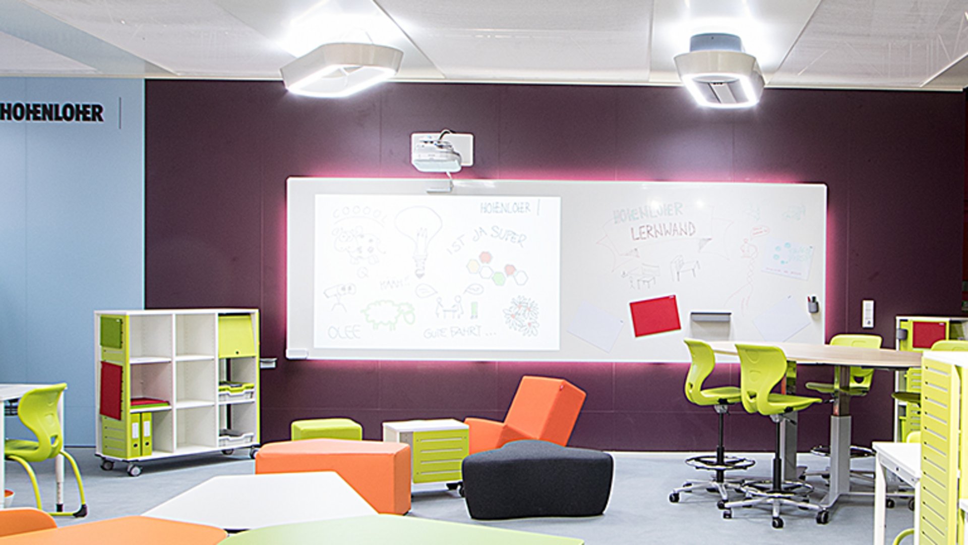 Image: Learning wall in a room