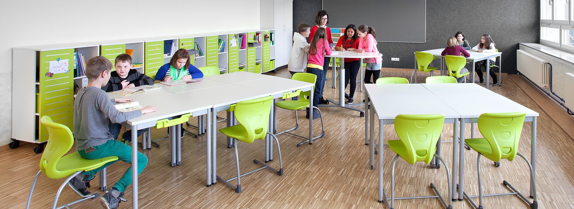 salle de classe flexible - interaction