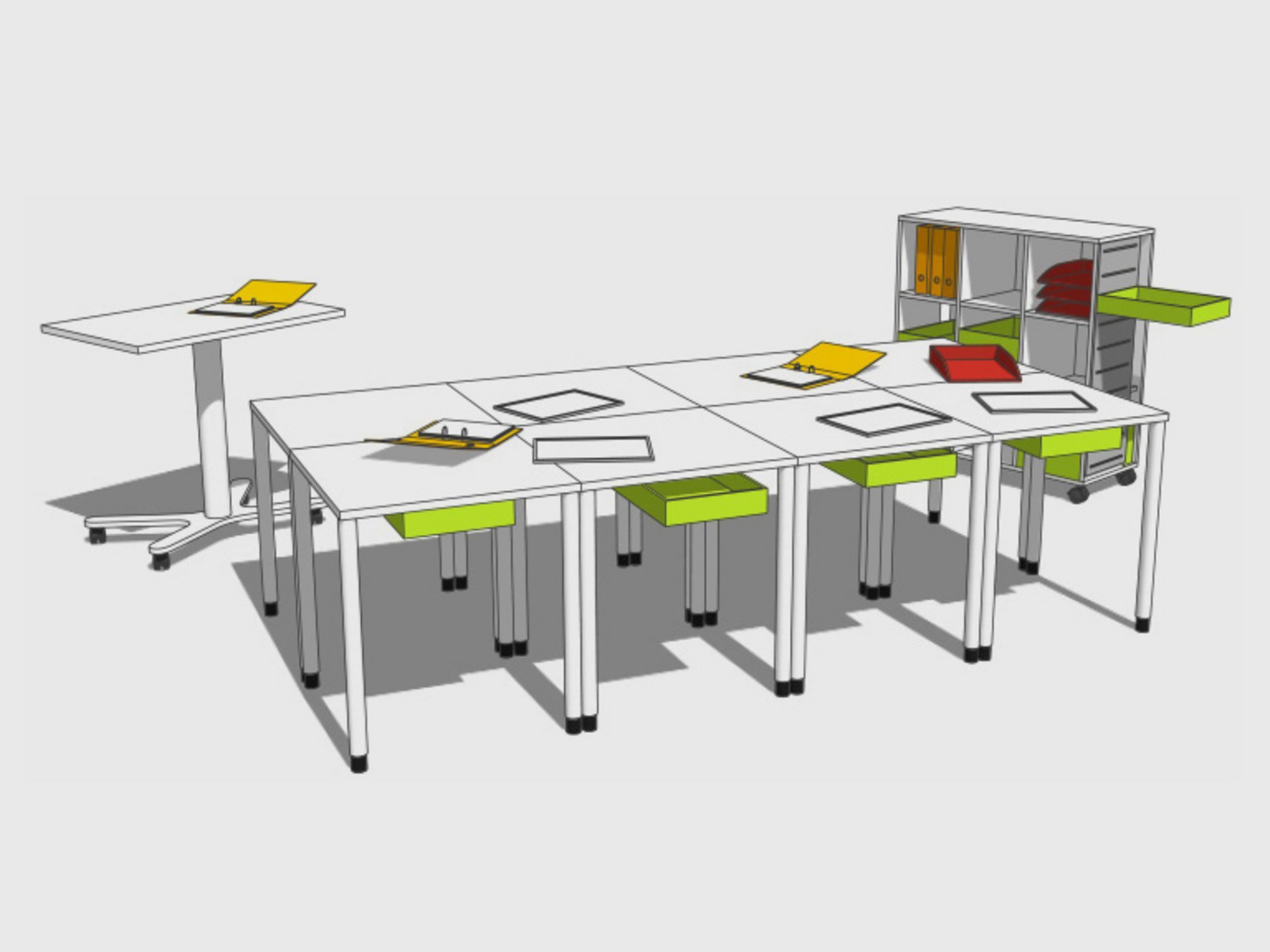 Image: Meeting - grouped desks