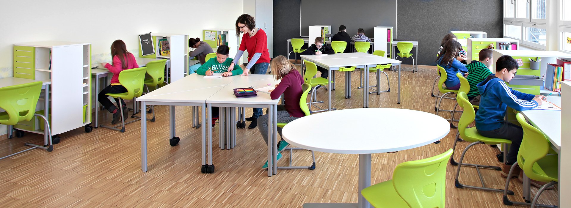 salle de classe flexible eleves individuelles