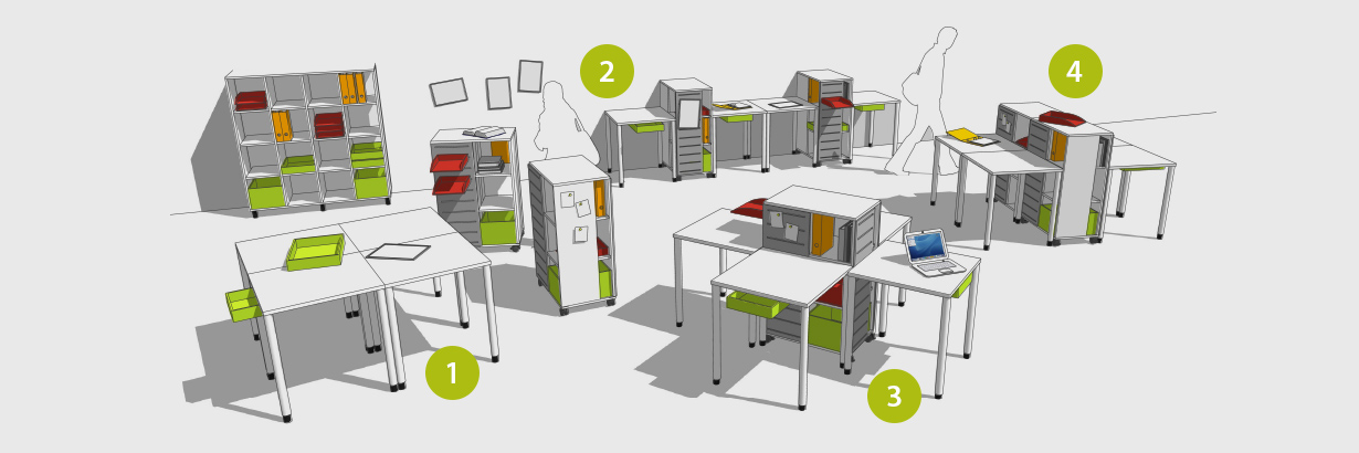 Various classroom arrangements Image: Various classroom arrangements